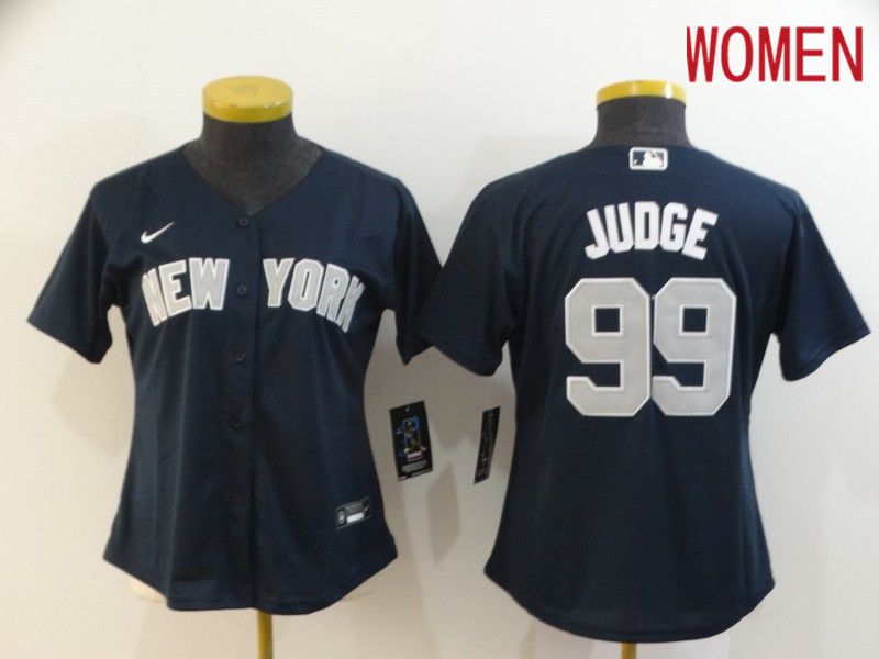 Women New York Yankees #99 Juoge Blue Nike Game MLB Jerseys->new york mets->MLB Jersey